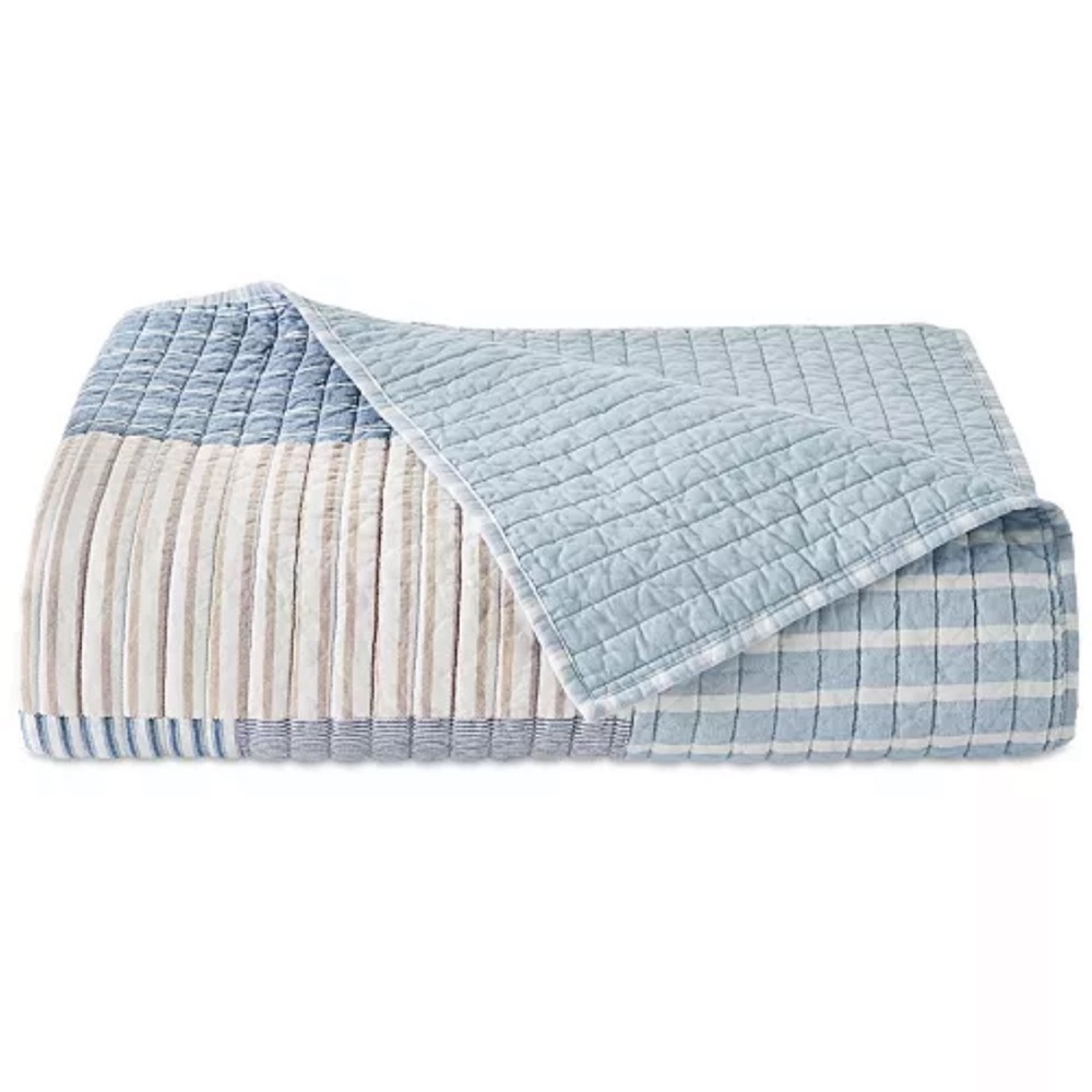 MACY’S Charter Club Seaside Patchwork 2-Pc. Quilt Set, Twin